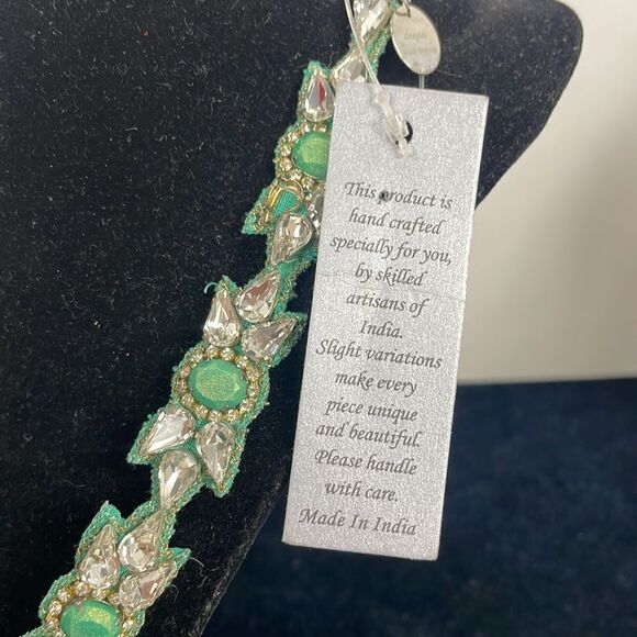 Deepa Gurmani Crystal Turquoise Headband - Picture 3 of 5